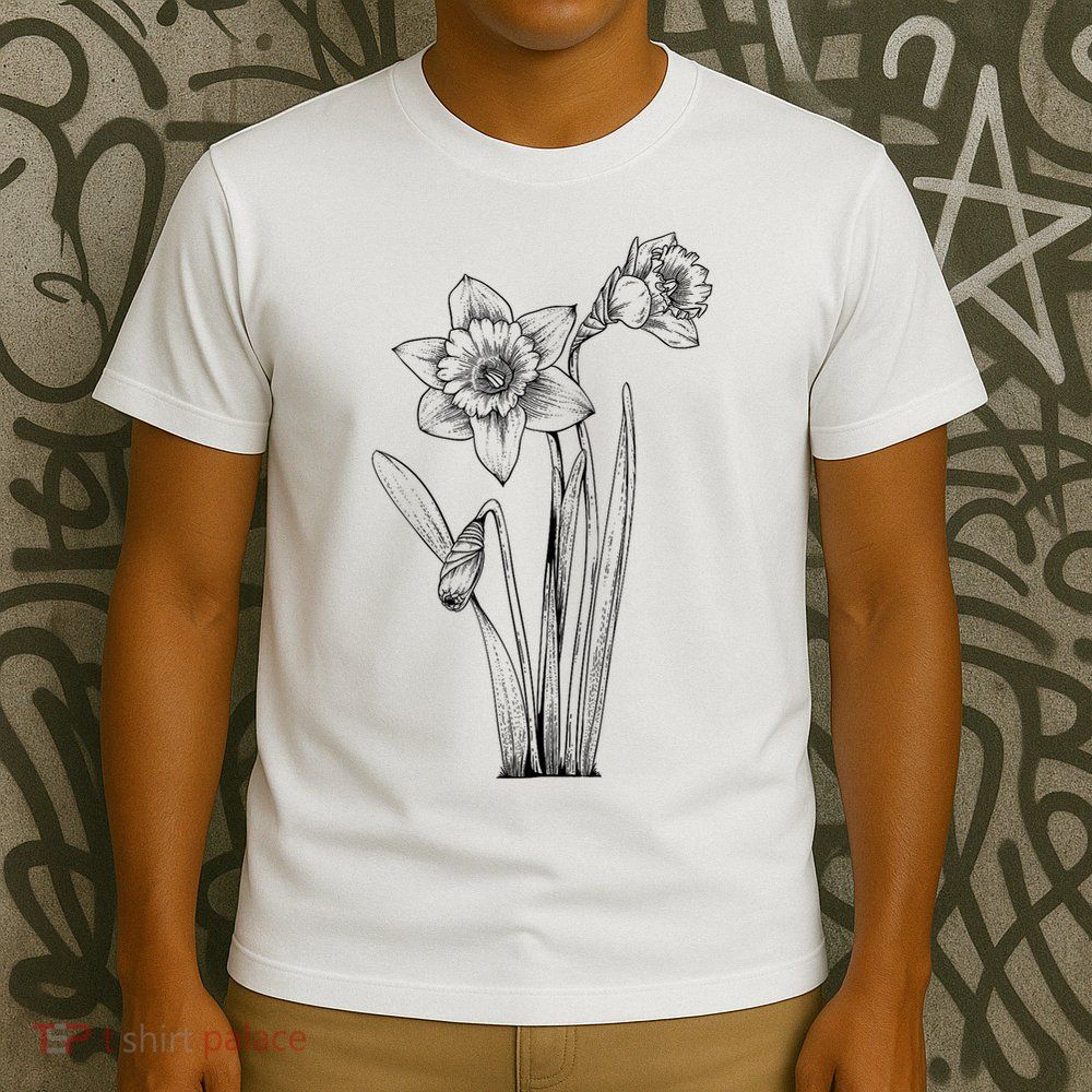 Daffodil Daffodils Flowers Floral Spring Easter T-Shirt