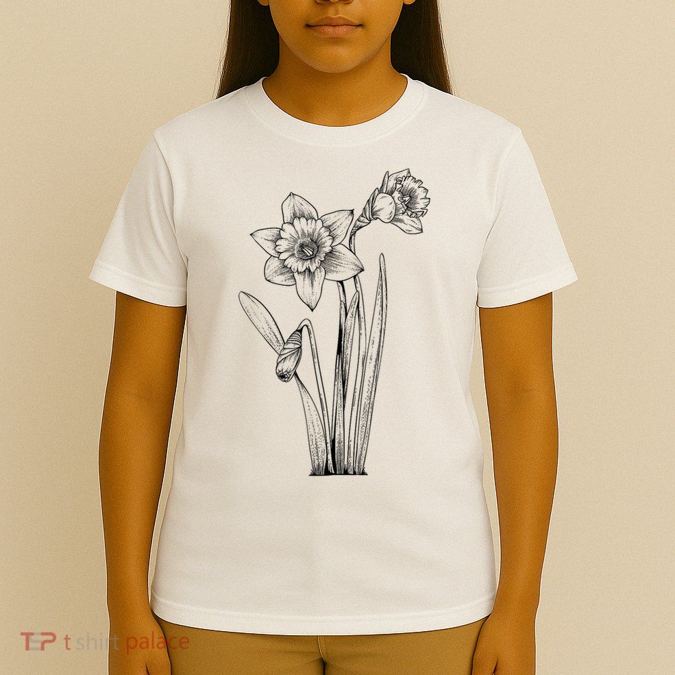 Daffodil Daffodils Flowers Floral Spring Easter T-Shirt