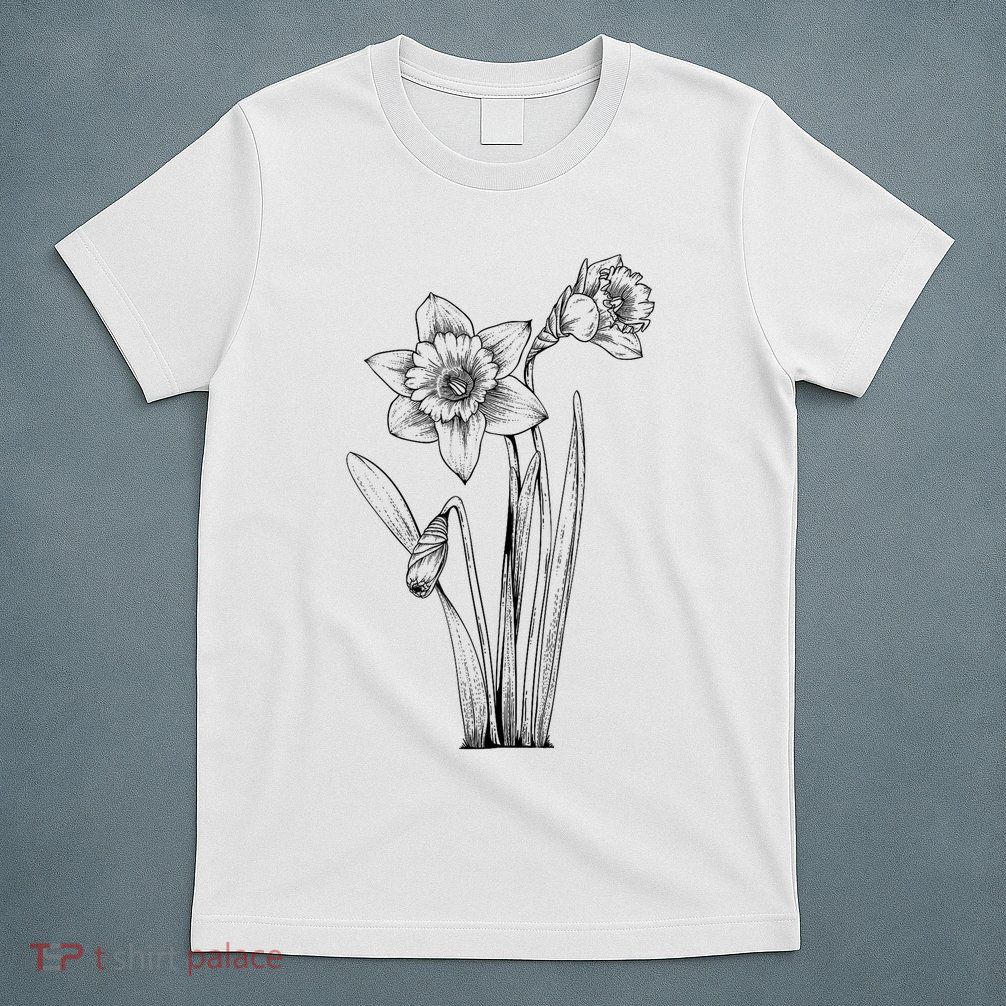 Daffodil Daffodils Flowers Floral Spring Easter T-Shirt