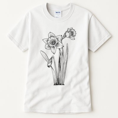 Daffodil Daffodils Flowers Floral Spring Easter Tall T-Shirt