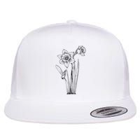 Daffodil Daffodils Flowers Floral Spring Easter Flatbill Hat