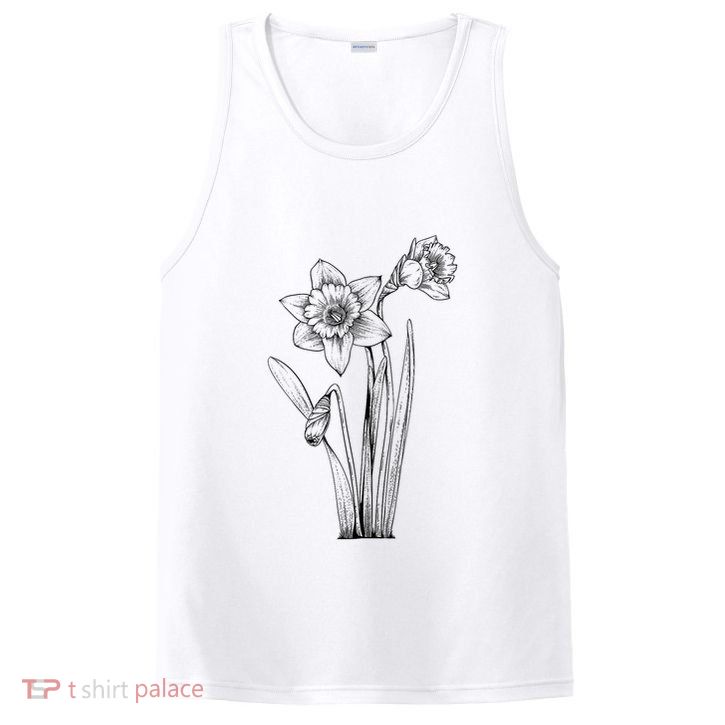Daffodil Daffodils Flowers Floral Spring Easter PosiCharge Competitor Tank