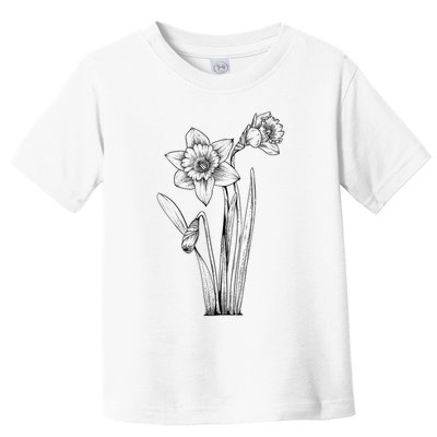 Daffodil Daffodils Flowers Floral Spring Easter Toddler T-Shirt
