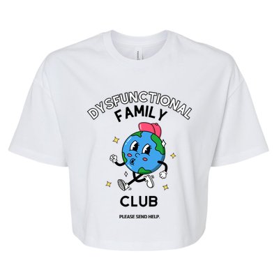 Doublecrossco Dysfunctional Family Club Bella+Canvas Jersey Crop Tee