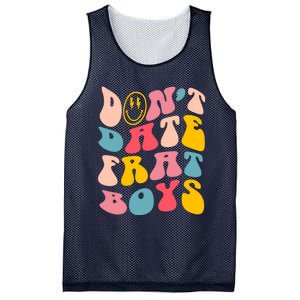 Don't Date Frat Boy Funny Preppy Trendy Mesh Reversible Basketball Jersey Tank