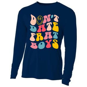 Don't Date Frat Boy Funny Preppy Trendy Cooling Performance Long Sleeve Crew