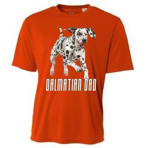 Dalmatian Dad Father Parent Dal Dog Running Cute Adorable Cute Gift Cooling Performance Crew T-Shirt