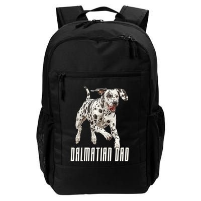 Dalmatian Dad Father Parent Dal Dog Running Cute Adorable Cute Gift Backpack