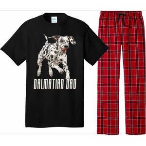 Dalmatian Dad Father Parent Dal Dog Running Cute Adorable Cute Gift Pajama Set