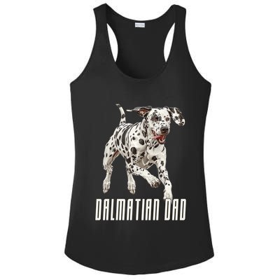 Dalmatian Dad Father Parent Dal Dog Running Cute Adorable Cute Gift Ladies PosiCharge Competitor Racerback Tank