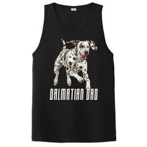 Dalmatian Dad Father Parent Dal Dog Running Cute Adorable Cute Gift PosiCharge Competitor Tank