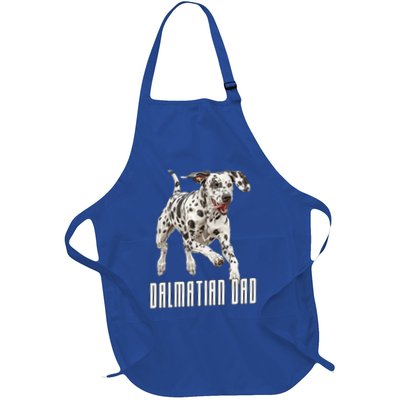 Dalmatian Dad Father Parent Dal Dog Running Cute Adorable Cute Gift Apron