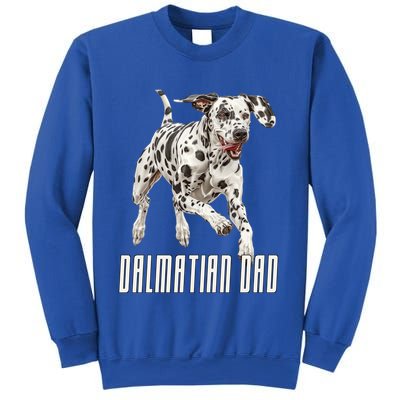 Dalmatian Dad Father Parent Dal Dog Running Cute Adorable Cute Gift Sweatshirt