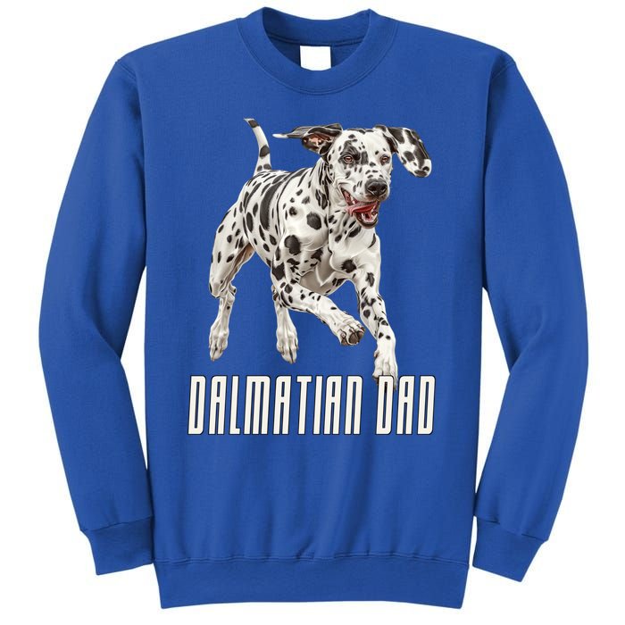 Dalmatian Dad Father Parent Dal Dog Running Cute Adorable Cute Gift Sweatshirt