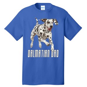 Dalmatian Dad Father Parent Dal Dog Running Cute Adorable Cute Gift Tall T-Shirt