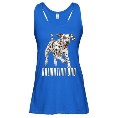 Dalmatian Dad Father Parent Dal Dog Running Cute Adorable Cute Gift Ladies Essential Flowy Tank
