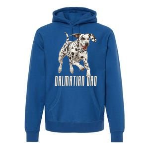 Dalmatian Dad Father Parent Dal Dog Running Cute Adorable Cute Gift Premium Hoodie