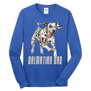 Dalmatian Dad Father Parent Dal Dog Running Cute Adorable Cute Gift Tall Long Sleeve T-Shirt