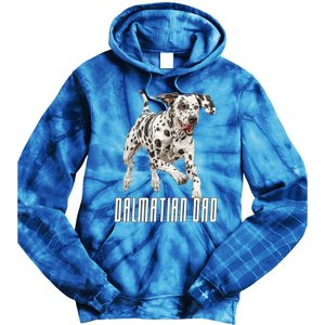 Dalmatian Dad Father Parent Dal Dog Running Cute Adorable Cute Gift Tie Dye Hoodie