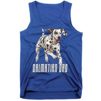 Dalmatian Dad Father Parent Dal Dog Running Cute Adorable Cute Gift Tank Top