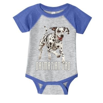 Dalmatian Dad Father Parent Dal Dog Running Cute Adorable Cute Gift Infant Baby Jersey Bodysuit