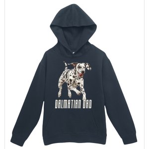 Dalmatian Dad Father Parent Dal Dog Running Cute Adorable Cute Gift Urban Pullover Hoodie