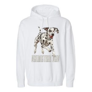 Dalmatian Dad Father Parent Dal Dog Running Cute Adorable Cute Gift Garment-Dyed Fleece Hoodie