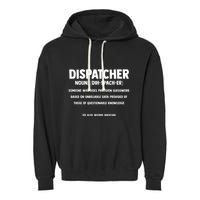 Dispatcher Definition Funny Who Does Precision Guesswork Garment-Dyed Fleece Hoodie