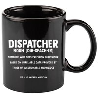 Dispatcher Definition Funny Who Does Precision Guesswork 11oz C Handle Ceramic Mug
