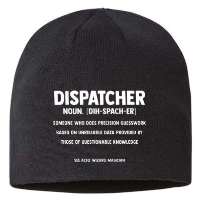 Dispatcher Definition Funny Who Does Precision Guesswork Sustainable Beanie