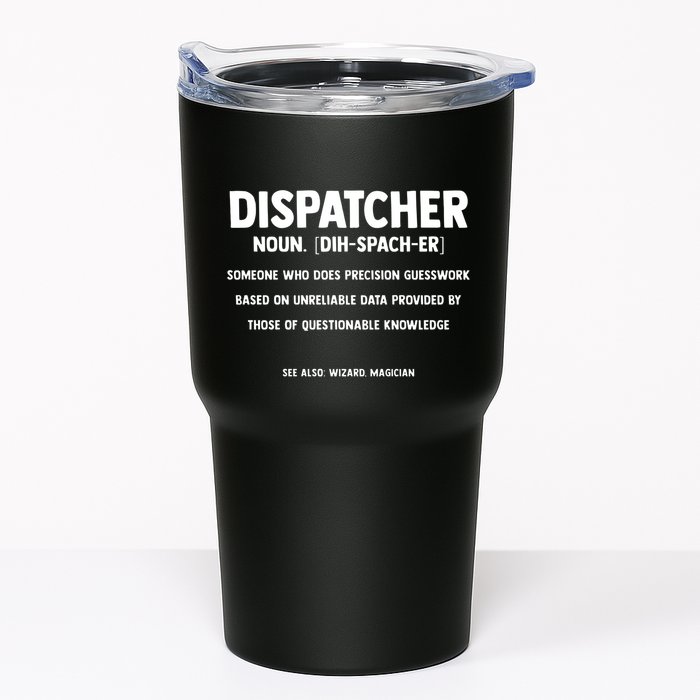 Dispatcher Definition Funny Who Does Precision Guesswork Tumbler