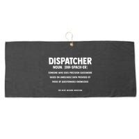 Dispatcher Definition Funny Who Does Precision Guesswork Large Microfiber Waffle Golf Towel