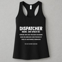 Dispatcher Definition Funny Who Does Precision Guesswork Womens Tank Top