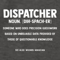 Dispatcher Definition Funny Who Does Precision Guesswork Vector Backpack