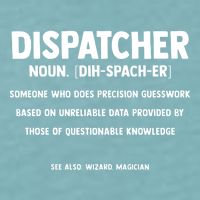 Dispatcher Definition Funny Who Does Precision Guesswork Sueded Cloud Jersey T-Shirt