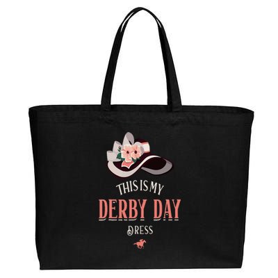 Derby Day For Women This Is My Derby Day Dress Cotton Canvas Jumbo Tote