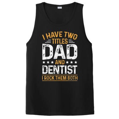 Dentist Dad Father's Day Dental Hygienist Novelty PosiCharge Competitor Tank