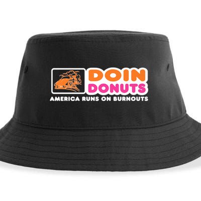 Doin Donuts Funny Burnout Racing Car Enthusiast Sustainable Bucket Hat