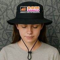 Doin Donuts Funny Burnout Racing Car Enthusiast Bucket Hat