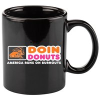 Doin Donuts Funny Burnout Racing Car Enthusiast 11oz C Handle Ceramic Mug