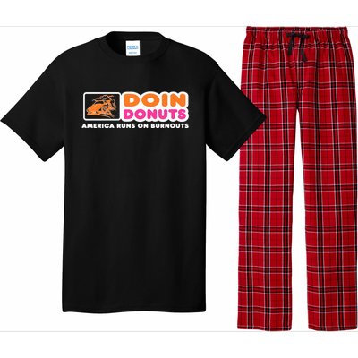 Doin Donuts Funny Burnout Racing Car Enthusiast Pajama Set