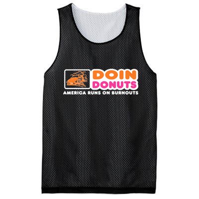 Doin Donuts Funny Burnout Racing Car Enthusiast Mesh Reversible Basketball Jersey Tank