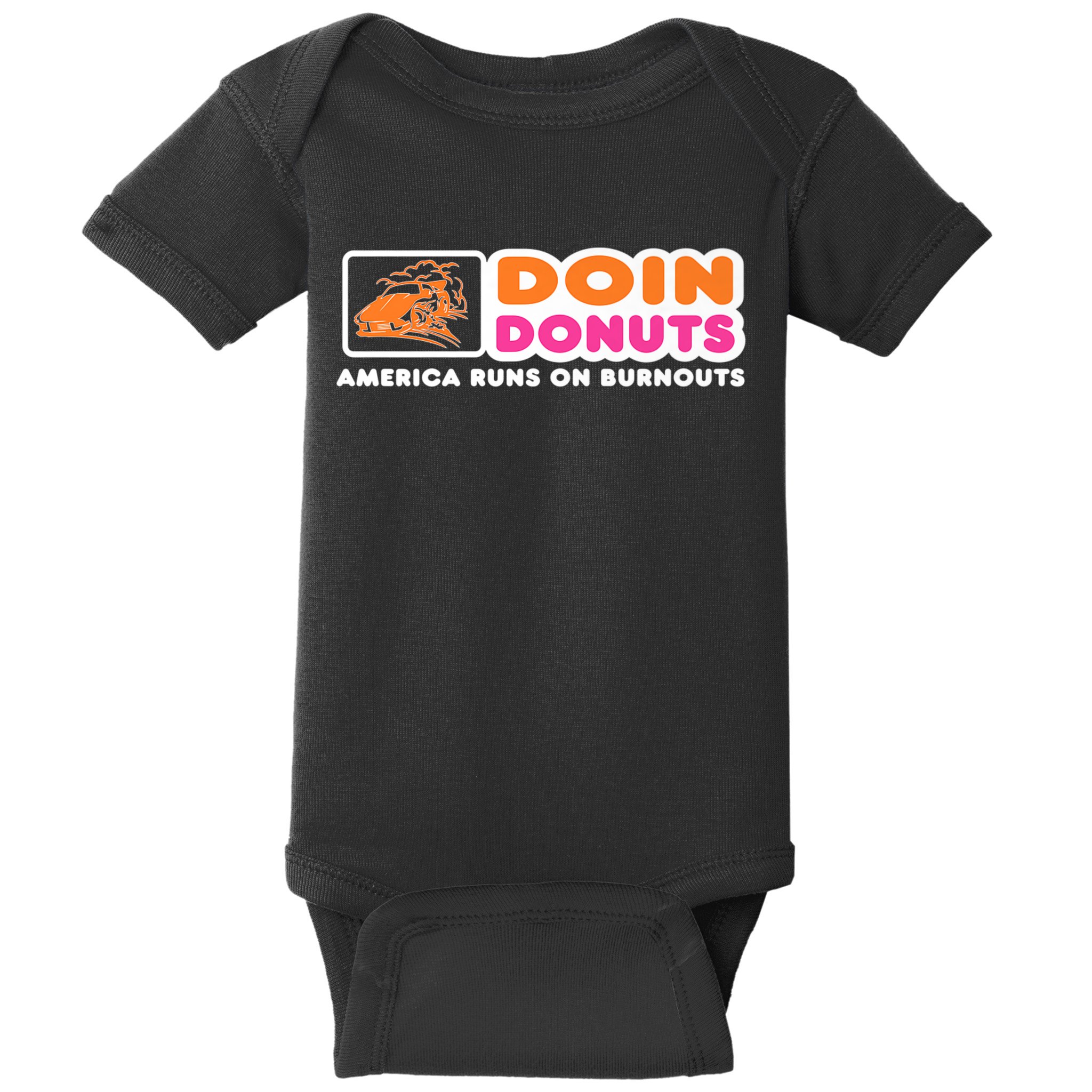 Doin Donuts Funny Burnout Racing Car Enthusiast Baby Bodysuit