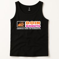 Doin Donuts Funny Burnout Racing Car Enthusiast Tank Top