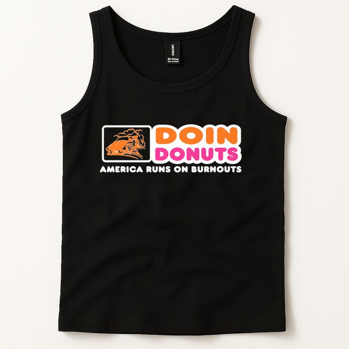 Doin Donuts Funny Burnout Racing Car Enthusiast Tank Top