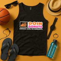 Doin Donuts Funny Burnout Racing Car Enthusiast Tank Top