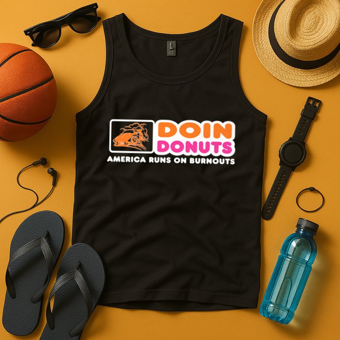 Doin Donuts Funny Burnout Racing Car Enthusiast Tank Top