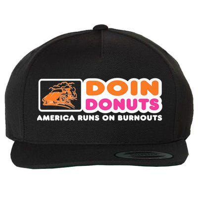Doin Donuts Funny Burnout Racing Car Enthusiast Wool Snapback Cap