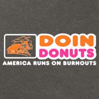 Doin Donuts Funny Burnout Racing Car Enthusiast Cotton Canvas Backpack