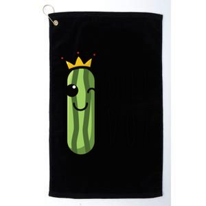 Dill Doe Funny Pickles Puns And Fun Distressed Gift Platinum Collection Golf Towel